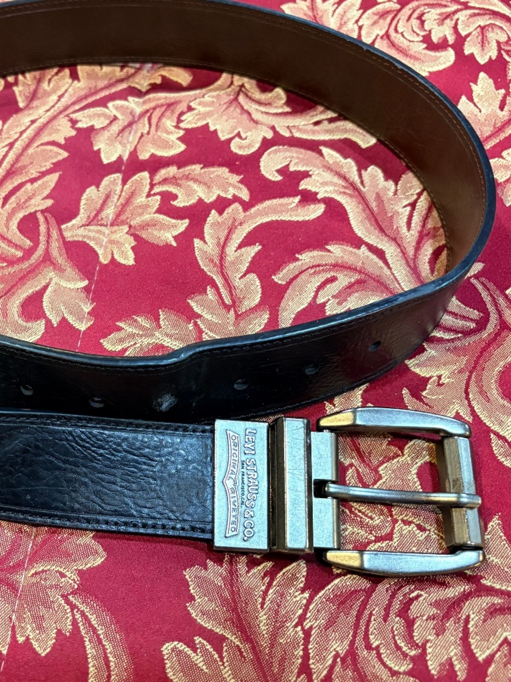 Black & Brown Reversible Levis Belt Men's 36